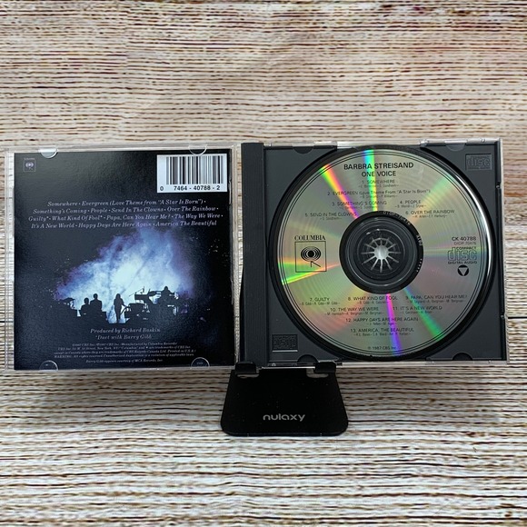 Barbra Streisand – One Voice [CD 1987] Columbia Records Concert‎ Album - Picture 6 of 6